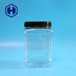 64oz Canning Square Wide Mouth Plastic Jars PET Grip Container