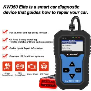 Wholesale CE FCC ROHS Konnwei Scan tool Full System Diagnostic for VW AUDI and oBD2 Cars from china suppliers