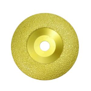 Wholesale Curved 125mm Diamond Cup Disc Grinding Wheel Vacuum Brazed from china suppliers