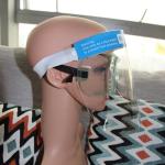 Head Wearing Clear Plastic Face Shield Et Film Anti Fog Splash Protection