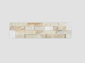 Wholesale Cream / White Quartz Mosaic Tiles Backsplash , Natural Stone Bathroom Mosaic Wall Tile from china suppliers
