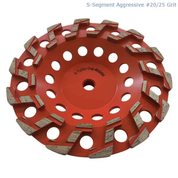 150-230mm Laser Welded Segmented Diamond Grinding Cup Wheel For Concrete , Stone