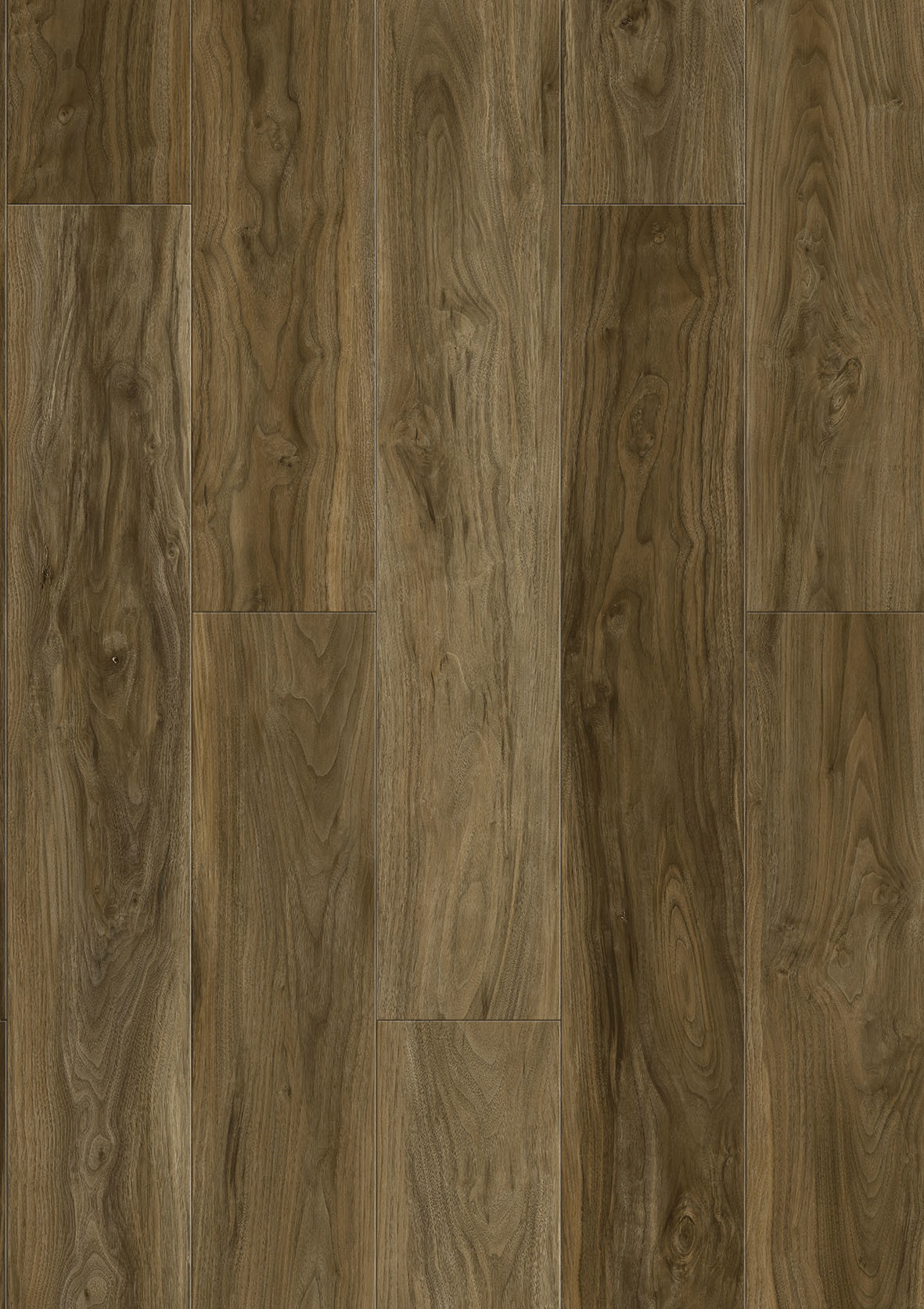5mm 0.3mmWL Modern Elastic Luxury Click SPC Flooring Walnuts Plastic Composite
