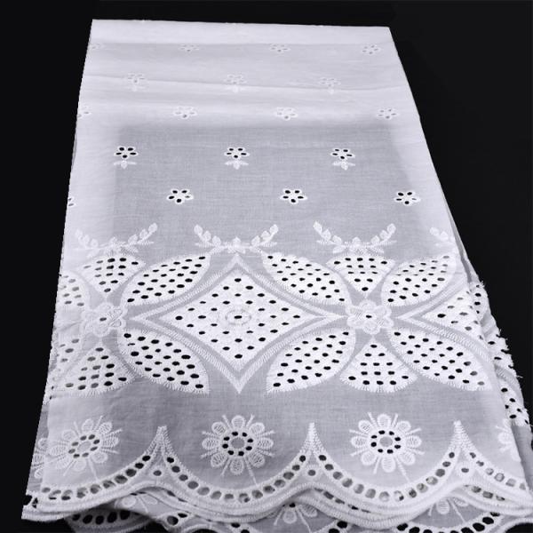 Cotton Embroidery Lace Fabric 5 Yards 3D Butterfly Flower Guipure Cord Lace