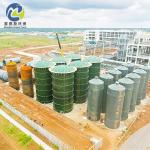 Modular Design Glass Fused Bolted Steel Tanks For Industrial Waste Oil Storage