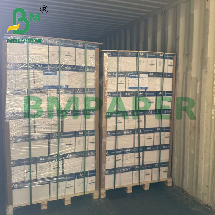 55g 61x86cm NCR Offset Printing Paper Black Image For Invoice Bill 100% Wood Pulp