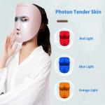 Customized Photon Light Facial Beauty Device 3 Color LED Mask