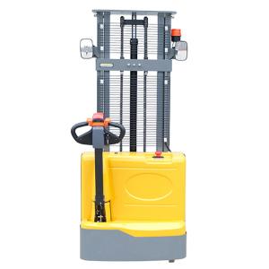 Wholesale Professional Material Lifting Equipment Walkie Full Electric Stacker 1500kg 2000kg Electric Lifting Workshop Trolley from china suppliers