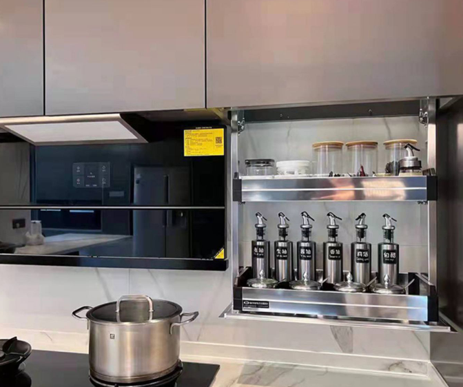 Modern High Gloss Kitchen Furniture with HDF Door Material and Veneer/Lacquer Finish