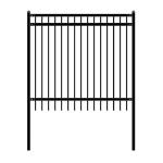 Nice Style DIY Disassembled Steel Yard Fence 6Ft x 6Ft Black Lot