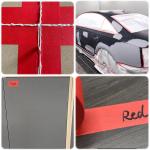 wholesale red black crepe paper masking tape