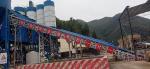 HZS120 Stationary Concrete Batching Plant Automatic PLC Control for Bridges