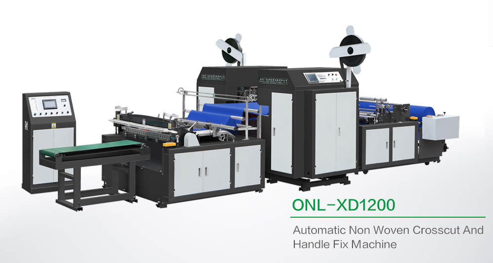 High Speed Non Woven Box Bag Making Machine For Non Woven Sheet Cutting
