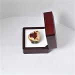 Saudi Jewelry Wooden Box Silk Screen Printed Logo Beautiful Appearance With Matt