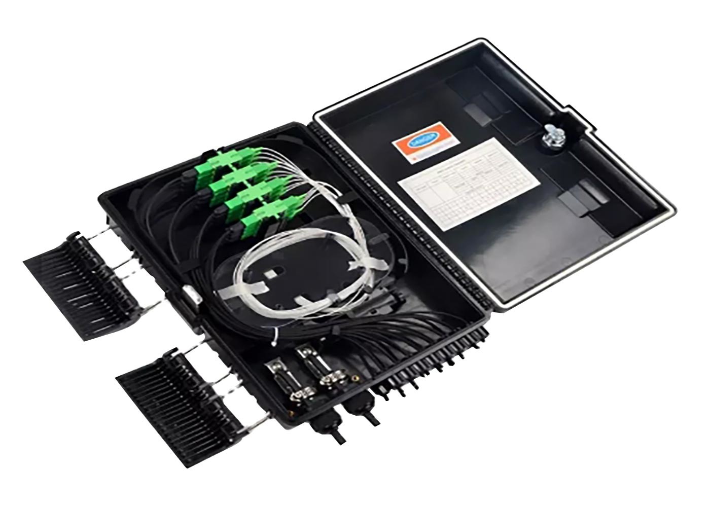 black Joint Box Fiber Optic, fiber optic cable junction box IP68