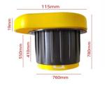 3 Inches Winding Film Handle With Brake Film Roller PP Material