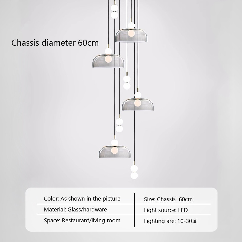 Glass Pendant Light Post-modern Pendant Lamp Bedside Living Room stairwell pendant lights(WH-AP-559)