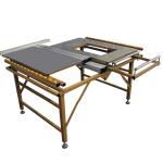 Wood Portable Sliding Table Saw Cutting Machine For Construction Works In Yellow
