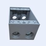 Aluminum Deep Junction Box Powder Coated 5 Holes 9 Holes 1/2" 3/4”