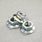 M16 Color Zinc Hexagon Flange Nut Passivated Finish for Heavy Industry