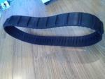 60mm Wide Robot Rubber Tracks Length 1080mm Black Color