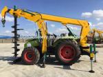 New electric pole digging machine pole erection machine for photovoltaic