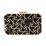 Octagon Woman Handbag Hollow Out Clutch Frame 19*11cm