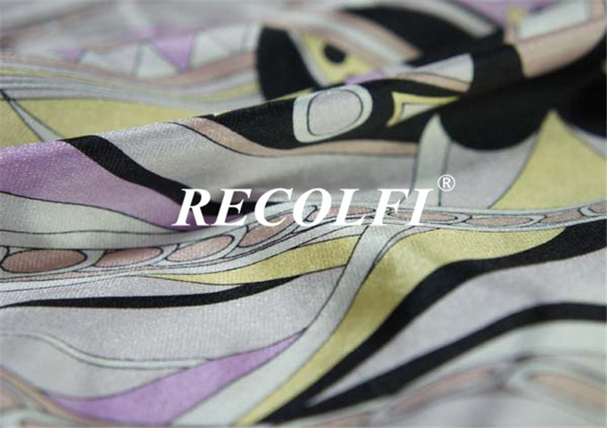 Geometry Recycled Polyester Spandex Fitness Leggings Washable Dry Easily