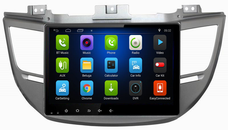 Ouchuangbo car gps nav audio BT android 8.1 for Hyundai Tucson 2015 support USB SWC 1080P Video radio touch screen