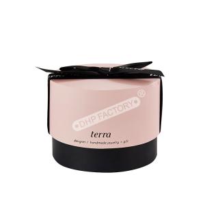 Wholesale Durable Round Cardboard Gift Box With Bowknot For Jewelry Ring Packaging from china suppliers