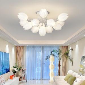 Wholesale Modern Minimalist French Tulip Living Room Lamp Cream Style Hall Luxury Nordic Light from china suppliers