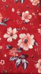 Red Polyester 70gsm Knitted Mattress Fabric Dustmite Proof