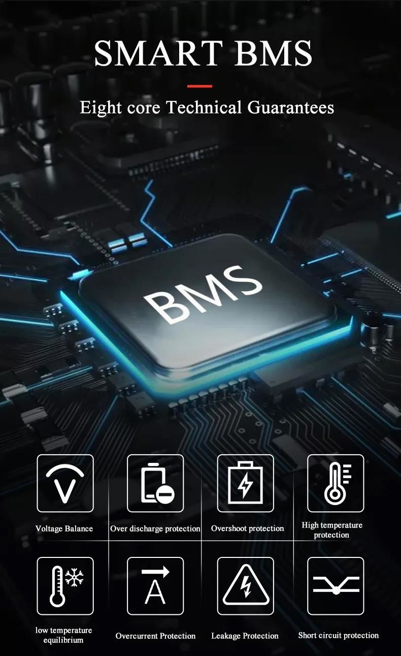 Overcharge Protection 100a 16s Smart BMS For Lithium Battery
