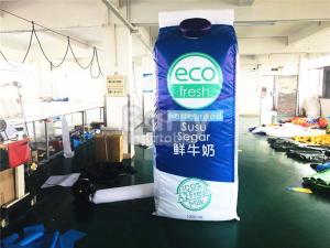 Wholesale PVC Tarpaulin Inflatable Advertising Products , Inflatable Model Milk Bottle For Outdoor from china suppliers