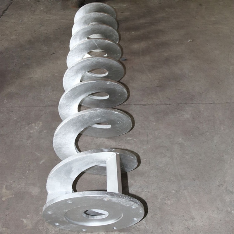 Flexible Sediment Transport Carbon Steel Painting Shaftless Screw Conveyor