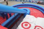 U - Shape Giant Inflatable Outdoor Games , Rugged Warrior Challenge 180 Degree