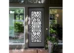 Galvanized Steel Remarkable Inlaid Door Glass For Building Hand Forged