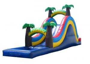 Wholesale Wonderful Palm Tree Inflatable Wet Slide For Small Kids / Fun Water Slide from china suppliers