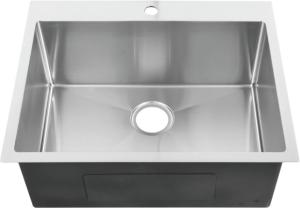 Wholesale Handcrafted Top Mount Stainless Steel Kitchen Sink With Radius R10 Coved Corners from china suppliers