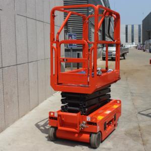 Wholesale Movable Stationary Electric Scissor Lift Folding Handle 230kg Lift Capacity from china suppliers