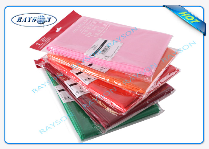 Individually Wrapped Non Woven Tablecloth In Full Color For Party Use