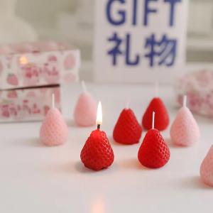 Wholesale Home Decorative Aromatherapy Gift Set Lovely Creative Candle Strawberry from china suppliers