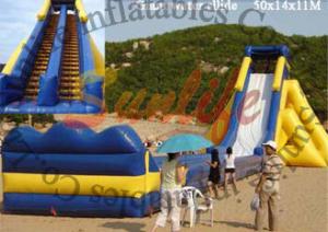 Wholesale Outdoor Giant Hippo Backyard Inflatable Water Slides / Garden Blow Up Water Slides from china suppliers