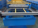 Chain Drive Color Steel Tile Forming Machine , Roof Sheet Making Machine