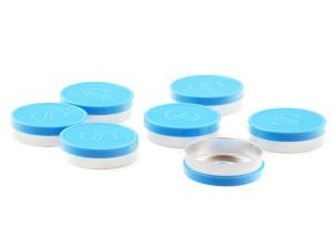 Wholesale Embossing Flip Off Vial Caps , Colorful 20mm Flip Off Caps Non Spill from china suppliers
