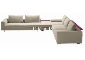 Wholesale Residential Furniture Feather Metal Base Fabric 10 Seater Sofa Set Designs ZZ-M328 from china suppliers