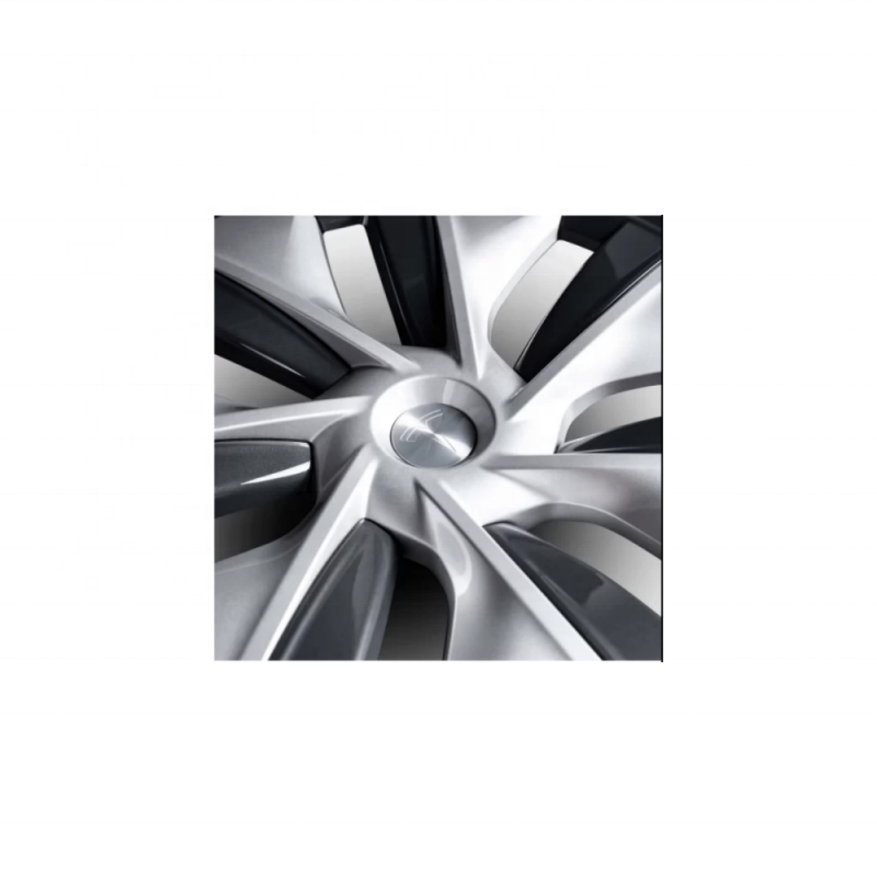 Tesla Model 3 Wheels And Tires In Silver Finishing For Car Fitment OEM 1044235-00-A