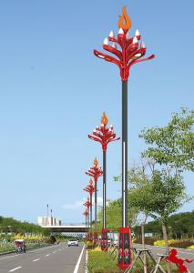 Wholesale 5-12M Garden LED Pole Street Lights Outdoor Driveway Decorative from china suppliers