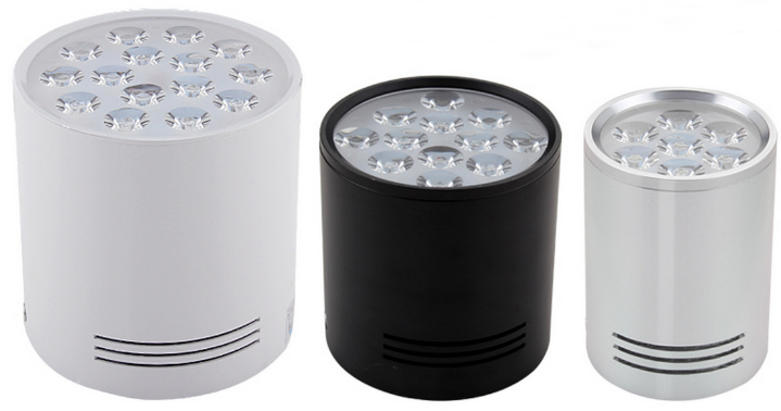 5w led surface mounted downlight adjustable beam angle black white color housing downlight