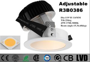 Wholesale 45W Adjustable Round Commercial COB Downlights Energy Saving Dim CITIZEN from china suppliers